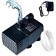 Automatic Small Sump Pump with Water Sensor, 5 FT Lift 55 GPH 115V/230V Mini Condensate Pump with Float Switch, Water Removal for Dehumidifier, Air Conditioner, Ice Maker, Basement, Auto On Off