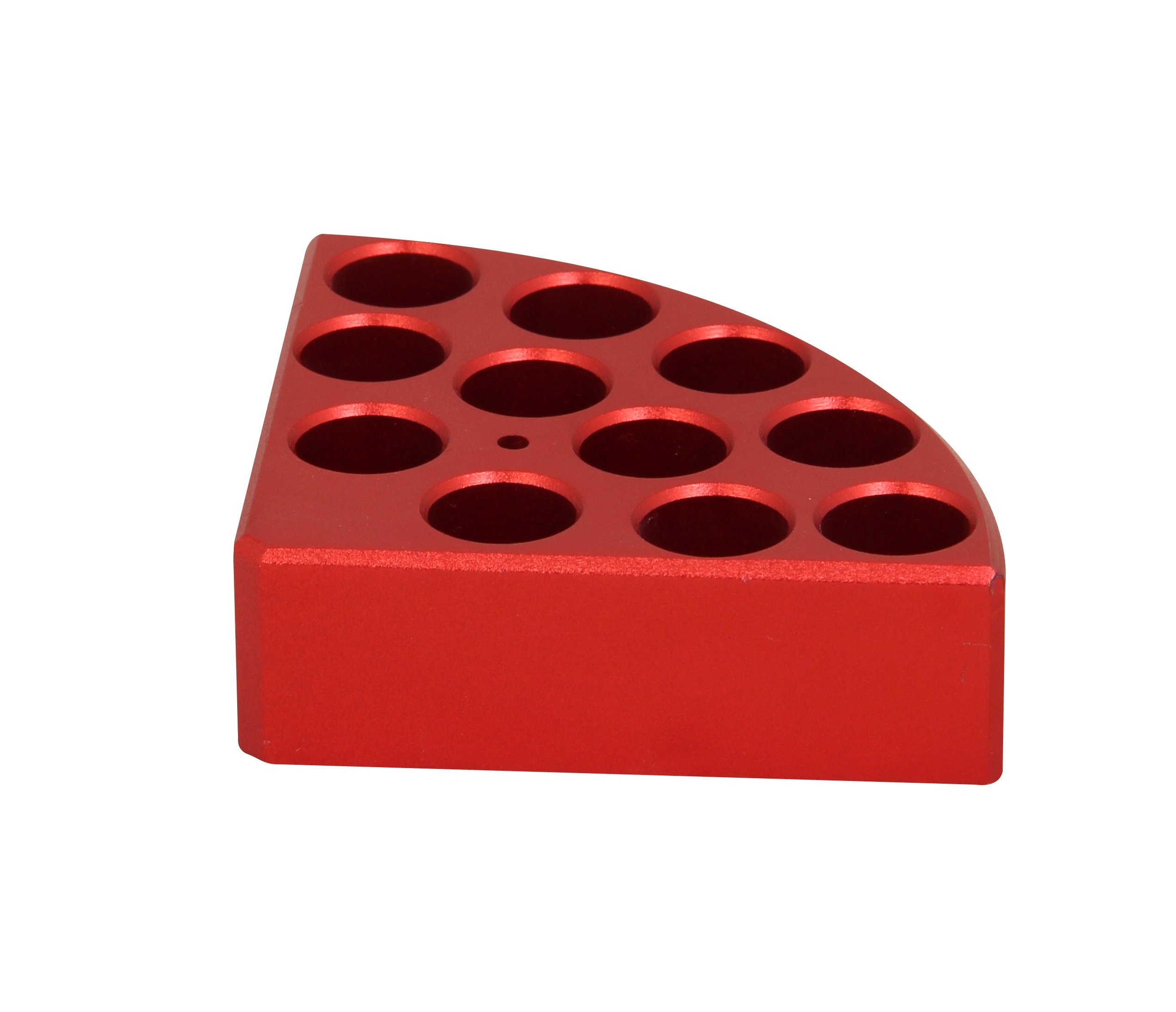 Edu-Lab 153-017 ISG Block Heater for 4 ml Bottle, Reaction Vessel, Red