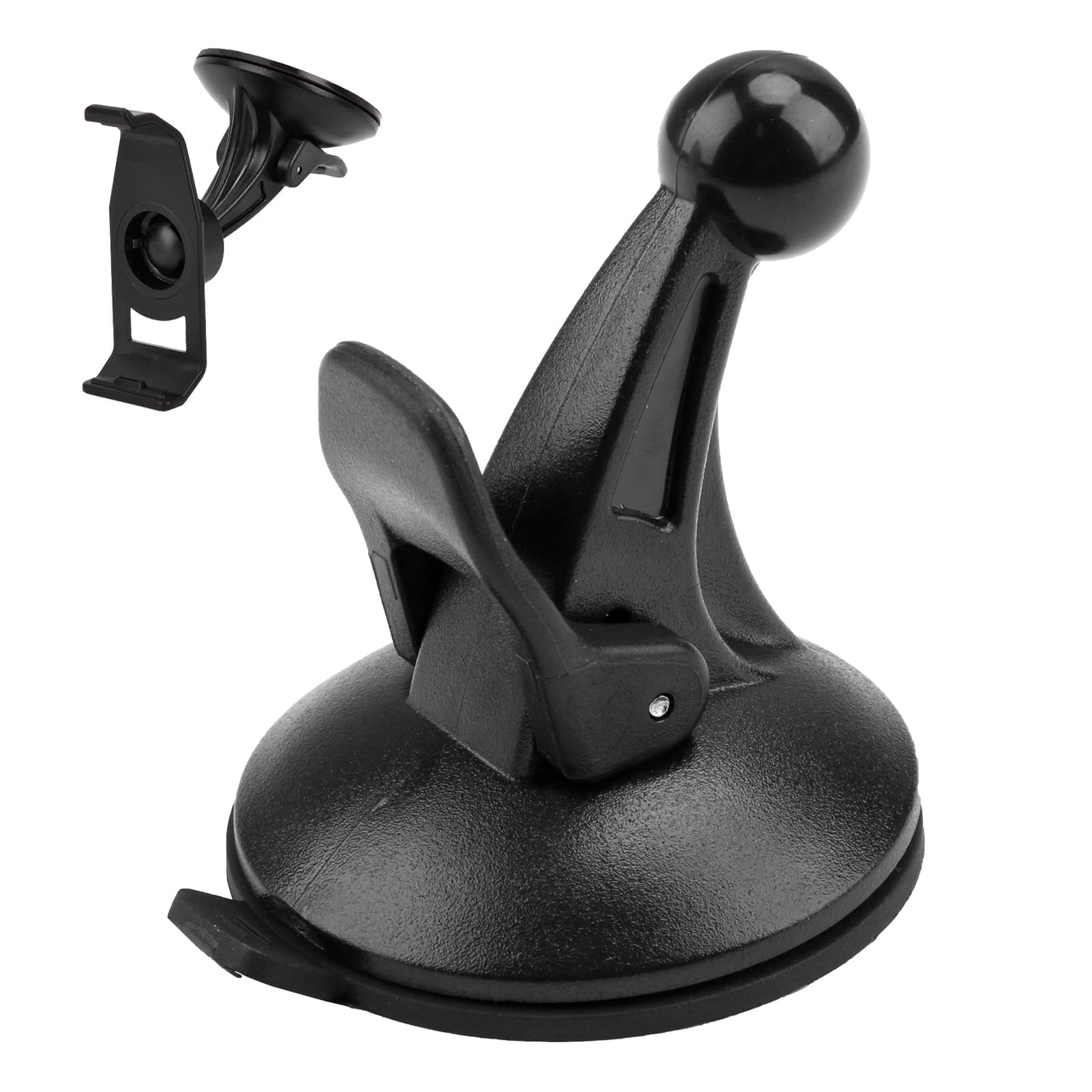 Car Sat Nav Holder for Garmin Replacement Windscreen Suction Cup Mount with Ball Connector Fit for Garmin Drivesmart Nuvi Zumo NuLink Dezl Driveassist Camper Van Vehicle Sucker Black