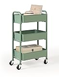 SunnyPoint 3-Tier Delicate Compact Rolling Metal