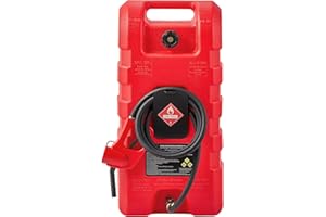VEVOR Fuel Caddy, 15 Gallon, Fuel Tank Container with Gravity & Hand Pump Modes, Portable Fuel Tank with Wheels, 10 ft Delivery Hose & Manual Pump, Gas Caddy for Motorboats, ATVs, Gasoline & Diesel