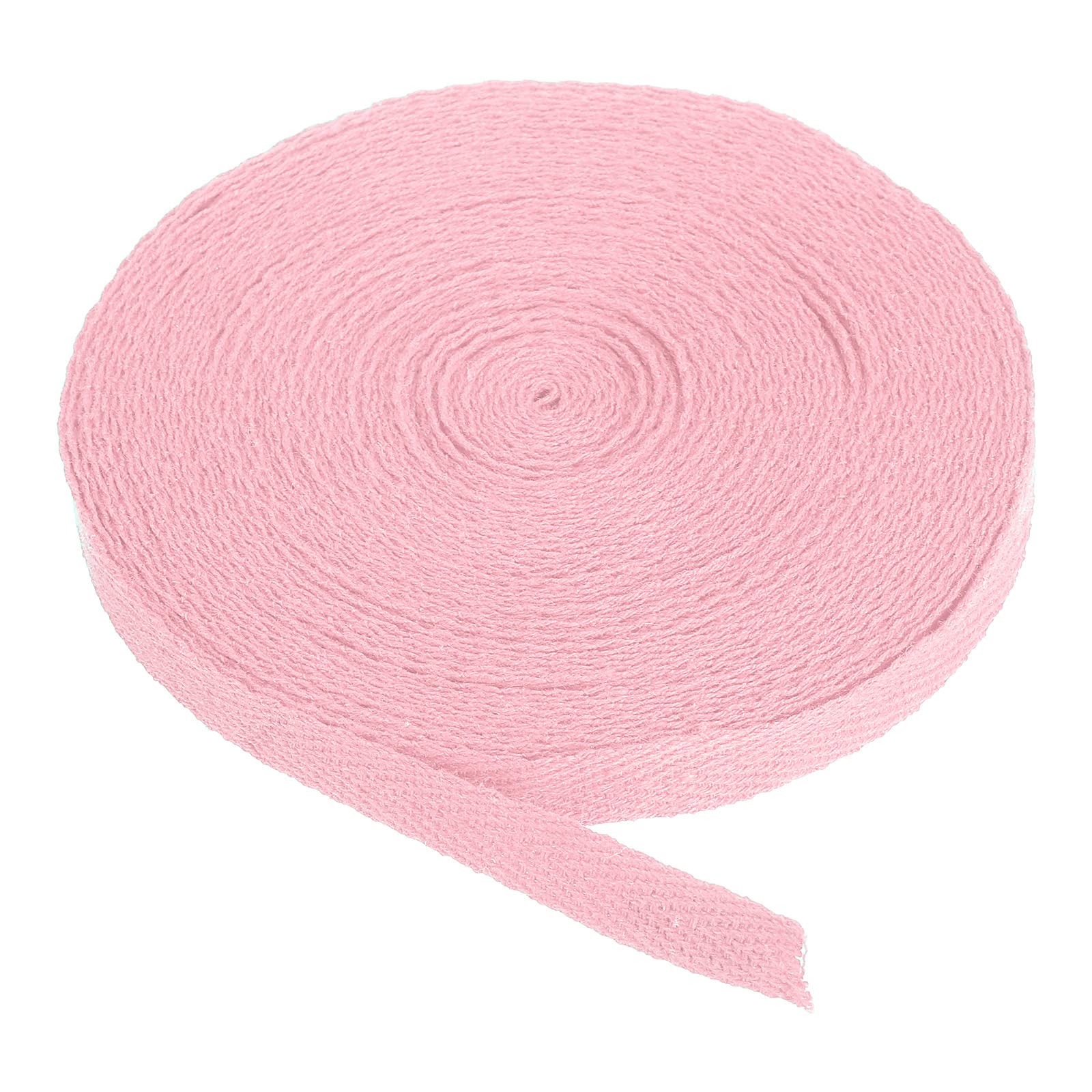 PATIKIL Cotton Twill Tape 10mm(3/8") 10 Yards 100% Cotton Ribbon Bias Binding Tape Herringbone Webbing Trim for Sewing Gift Wrapping Craft DIY Pink