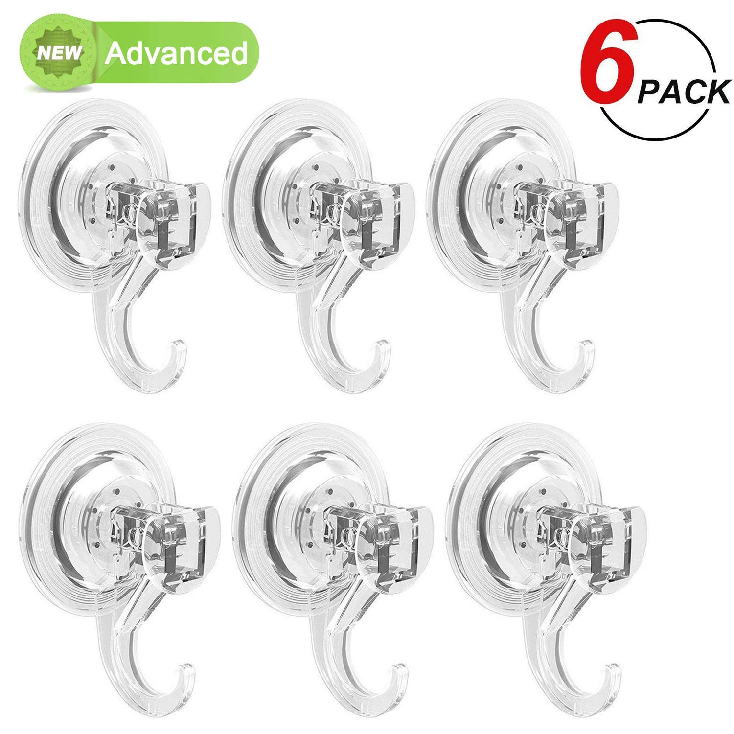 Luxear Suction Cup Hooks, Powerful Hooks (6 Pack), Shower Suction... eBay