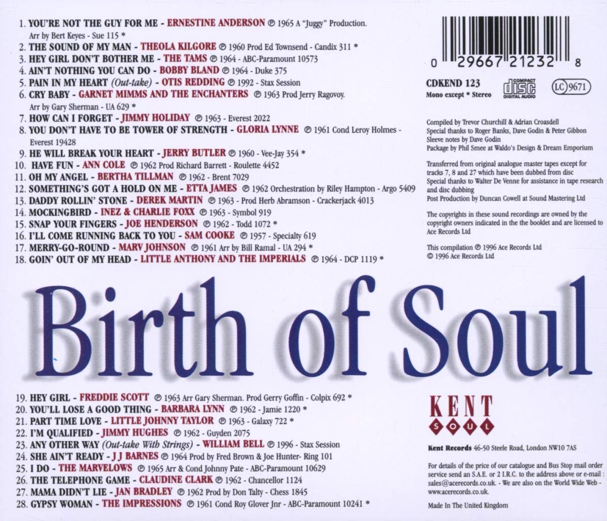 Various Artists Birth Of Soul 1 Amazon Com Music