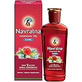 Navratna Ayurvedic Cool Oil | with 9 Active Herbal Ingredients | Relaxing Head Massage Oil | Quick Relief from Headache & Body Ache | 10.14 Fl Oz/270ml