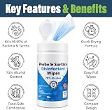 Thermometer World Antibacterial Wipes 3 x 200 Alcohol Wipes 12x13cm view 3