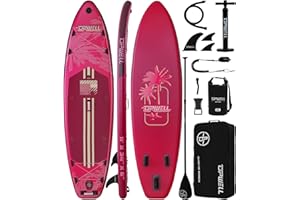 UPWELL 11'×34" Stand Up Paddle Board, SUP Board for Adults & Teens, Inflatable SUP Board with Premium Accessories, 120L Backp