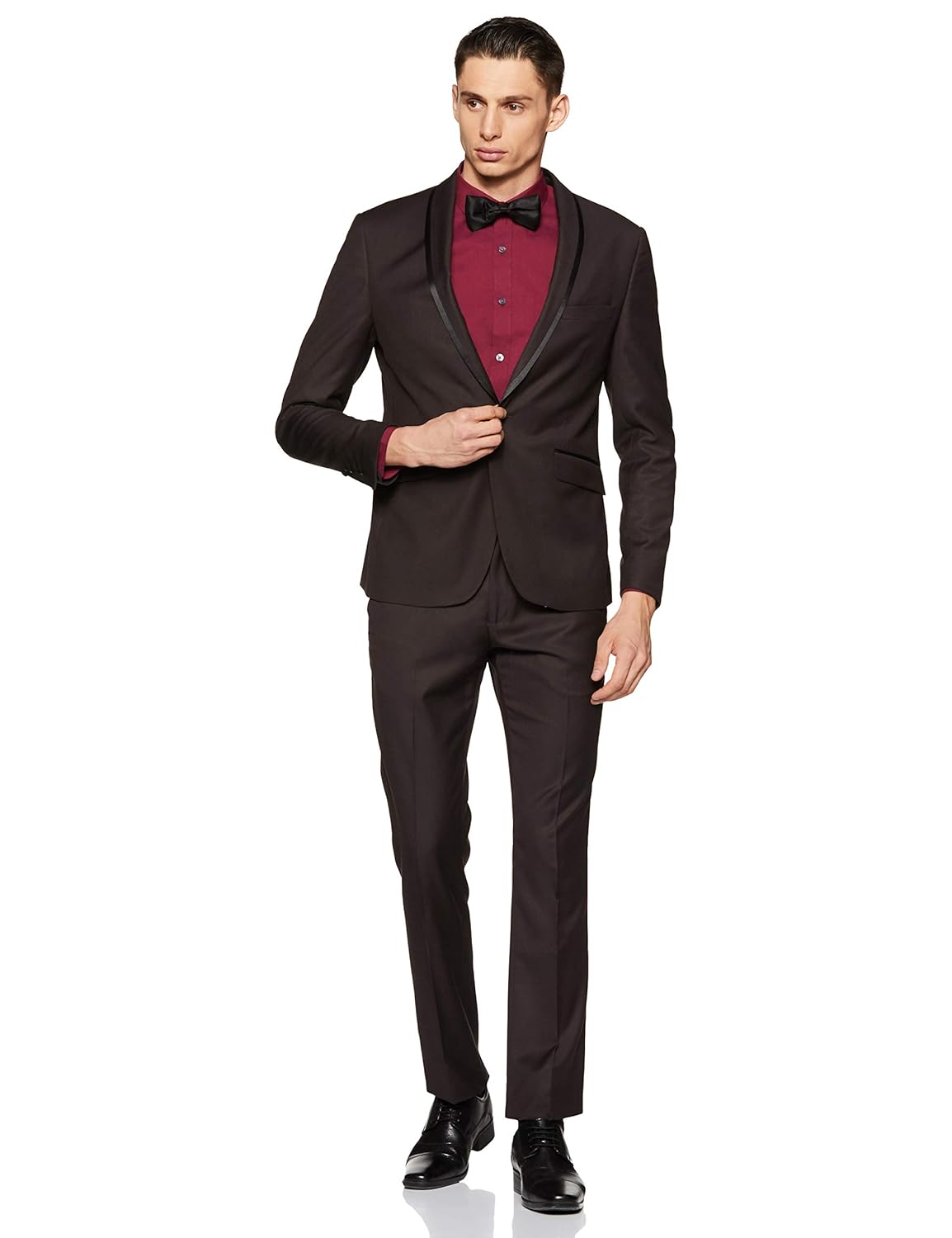 Buy Van Heusen Men's Slim Fit Suit (8907670868089_VDSU517E06489_38