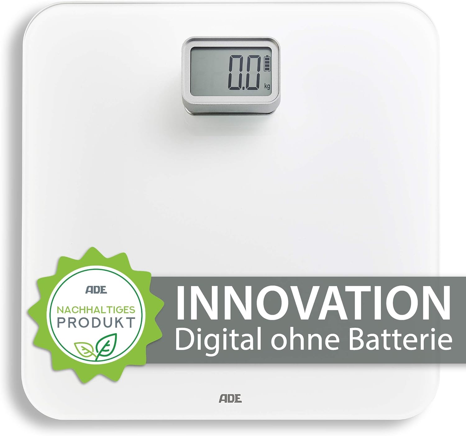 ADE Kira BE2008 Dynamo Bathroom Scales with Energy Generation