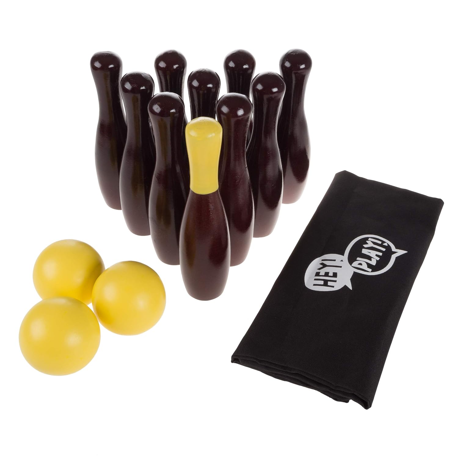新品 正規品 レクリエーションスポーツ 3個のボール 10本の9インチのピン ボーリング スキトルボールセット 芝生 木製 デラックス ボーナスキャリーバッグ付き B07gfylnbw 公式の店舗 Www Aiq Aiq Com Mx