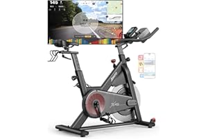 JOROTO Magnetic Exercise Bike, Professional Indoor Cycling Bike, Spinning Bike with Bluetooth and Self-Developed App, 350lbs Weight Capacity & 40 lbs Dual Flywheel, Workout Equipment for Home Gym