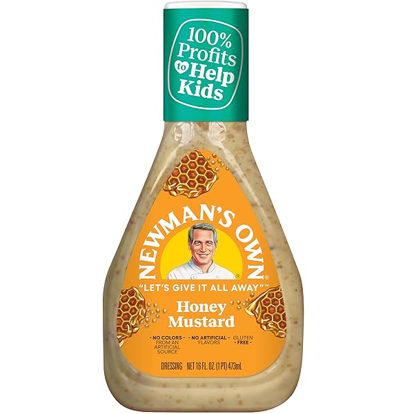 NEWMAN’S OWN HONEY MUSTARD SALAD DRESSING, 16 OZ