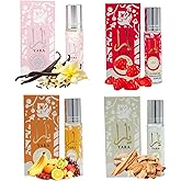 Equivalence Yara's 4 Pieces Set OIL ROLL-ON for Women edition travel Size BUNDLE 10 ML Moi +Tous + Candy +Pink, LARGE BOTTLES NOT INCLUDED It is only a reference