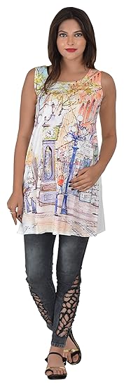 Digital Printed Super Soft Modal Maternity Tunic - Windy Days