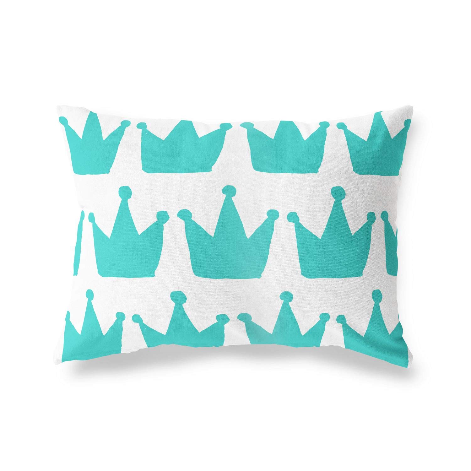 BonaMaison Decorative Cushion Cover, Turquoise-White Throw Pillow Covers, Home Decorative Pillowcases for Livingroom, Sofa, Bedroom, Size: 45X60 Cm - Designed and Manufactured in Turkey