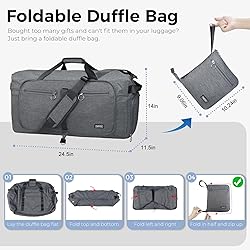 Fmeida 65L Duffle Bag with Shoes