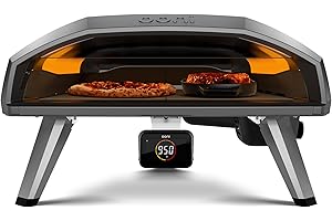 Ooni Koda 2 Pro Gas Pizza Oven – 18" Propane Powered Outdoor Oven with 28 mBar Regulator and Gas Hose, Propane Portable Pizza Oven - Black