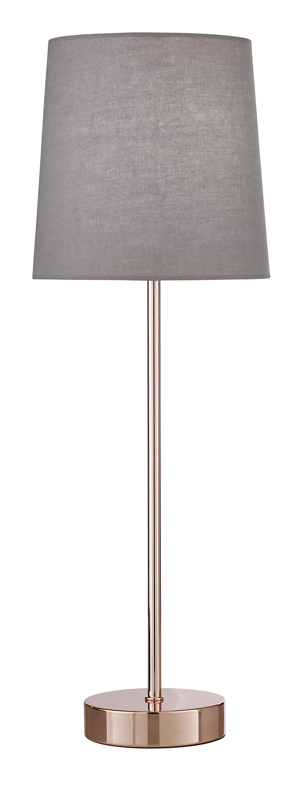 grey and rose gold table lamp