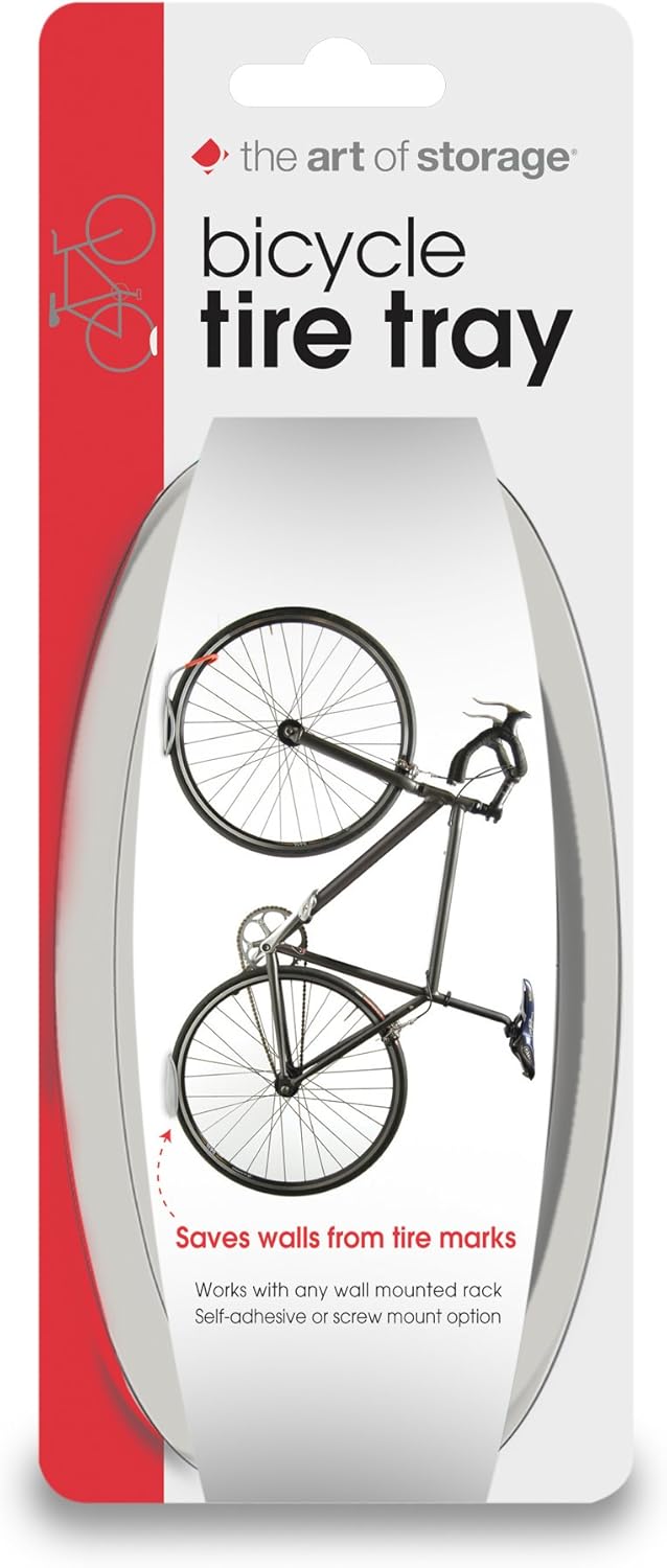 the art of storage bike rack with tire tray