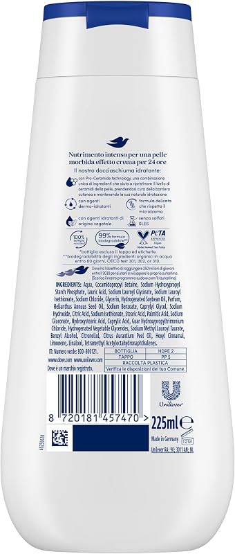 Docciaschiuma Original Nutrimento Intenso, Uomo e Donna, 6x225ml — foto 2 di 8