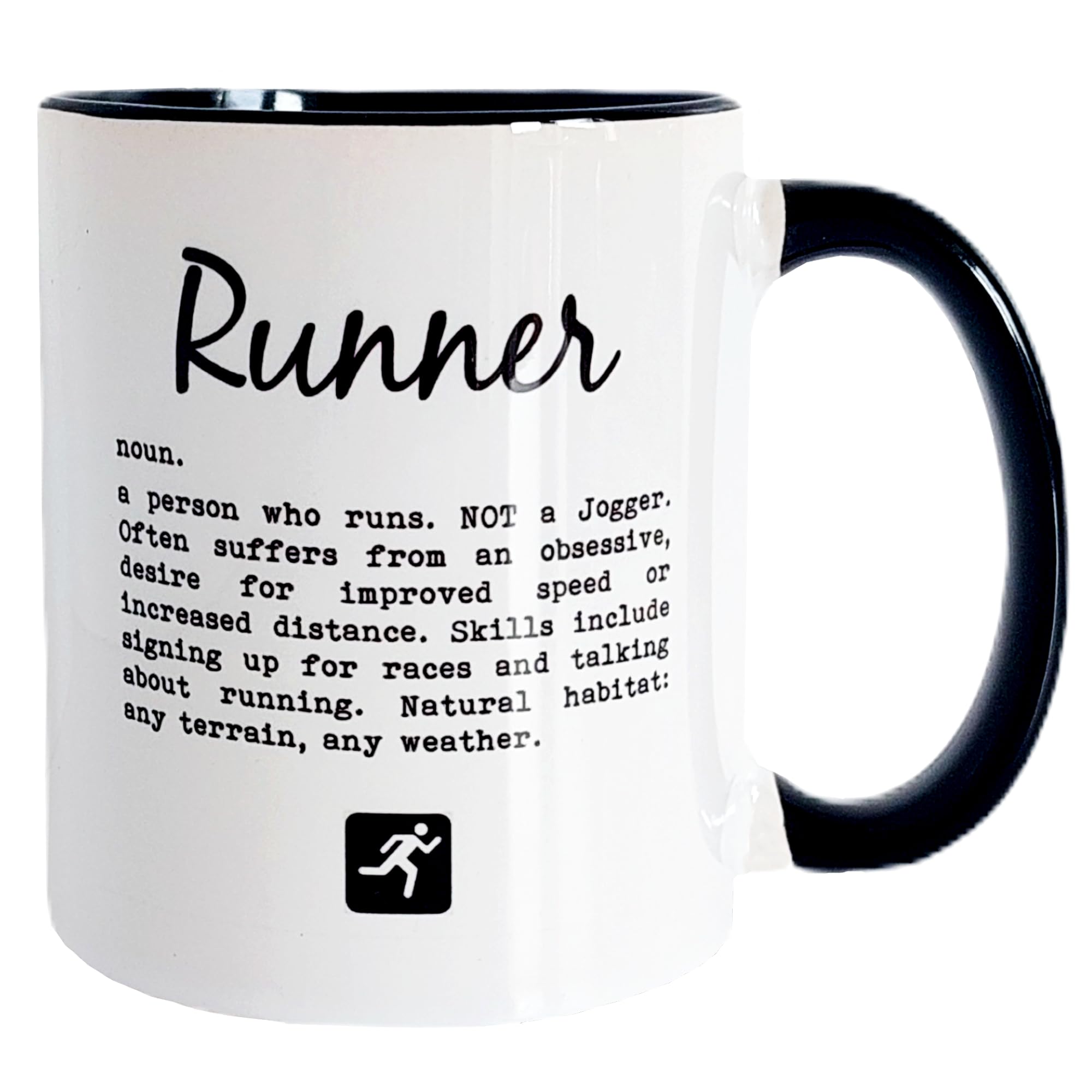 Gifts for Runners - Runner Mug, 330ml Ceramic Mug, Perfect Present for Men Who Run, Running Gift Ideas, Gifts for Running Enthusiasts