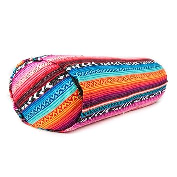 Yoga Bolster - redondo algodón - orgánico de cáscara de ...