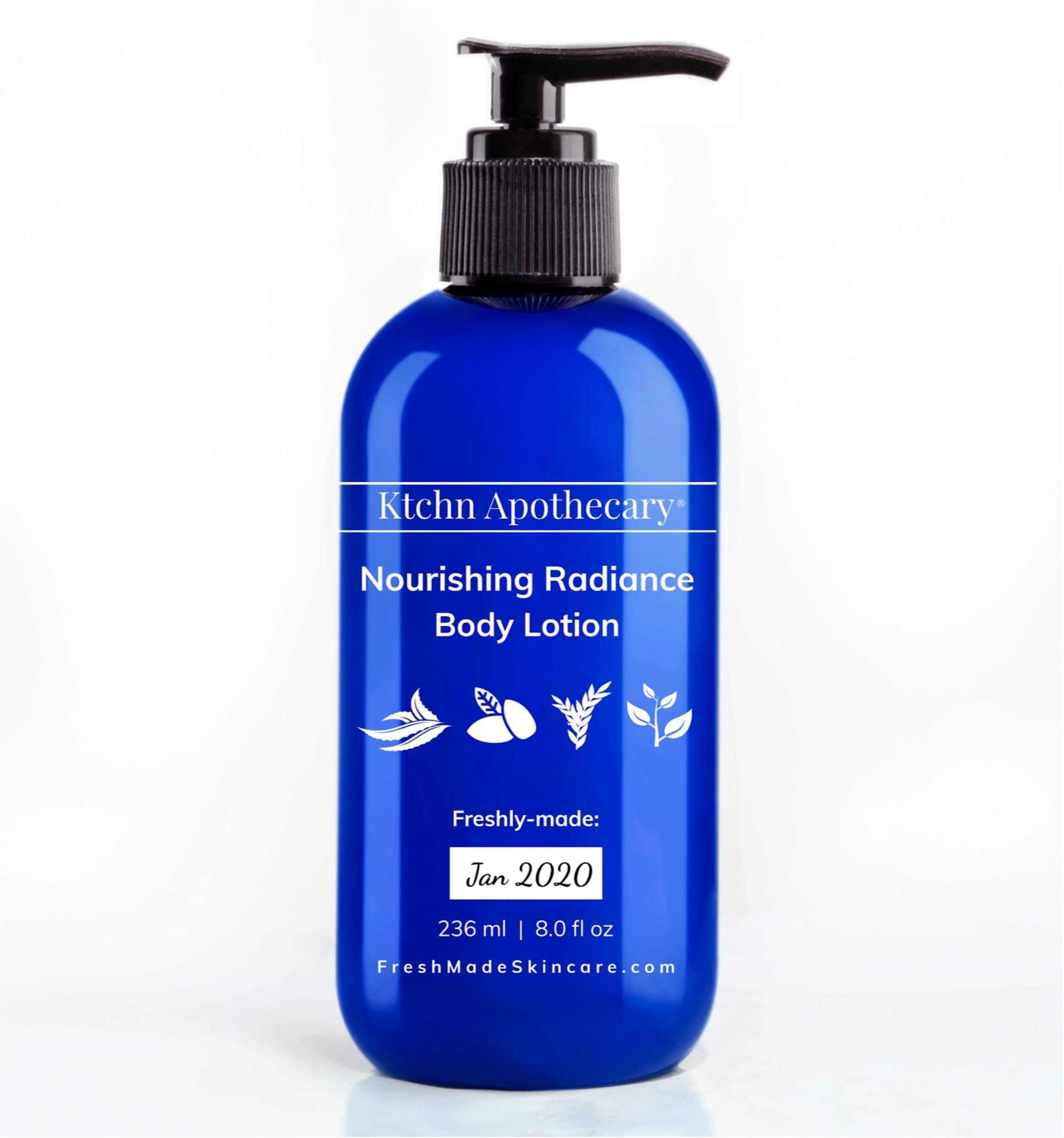 Nourishing Radiance Natural Body Lotion Moisturizer | Instantly Replenish Moisture & Visibly Repair Texture | 24-Hours of Weightless, Continuous Hydration | Made with Skin-Renewing Organic Extracts