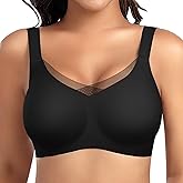 Women Comfort Seamless Bras Full Coverage Mesh No Underwire Bra