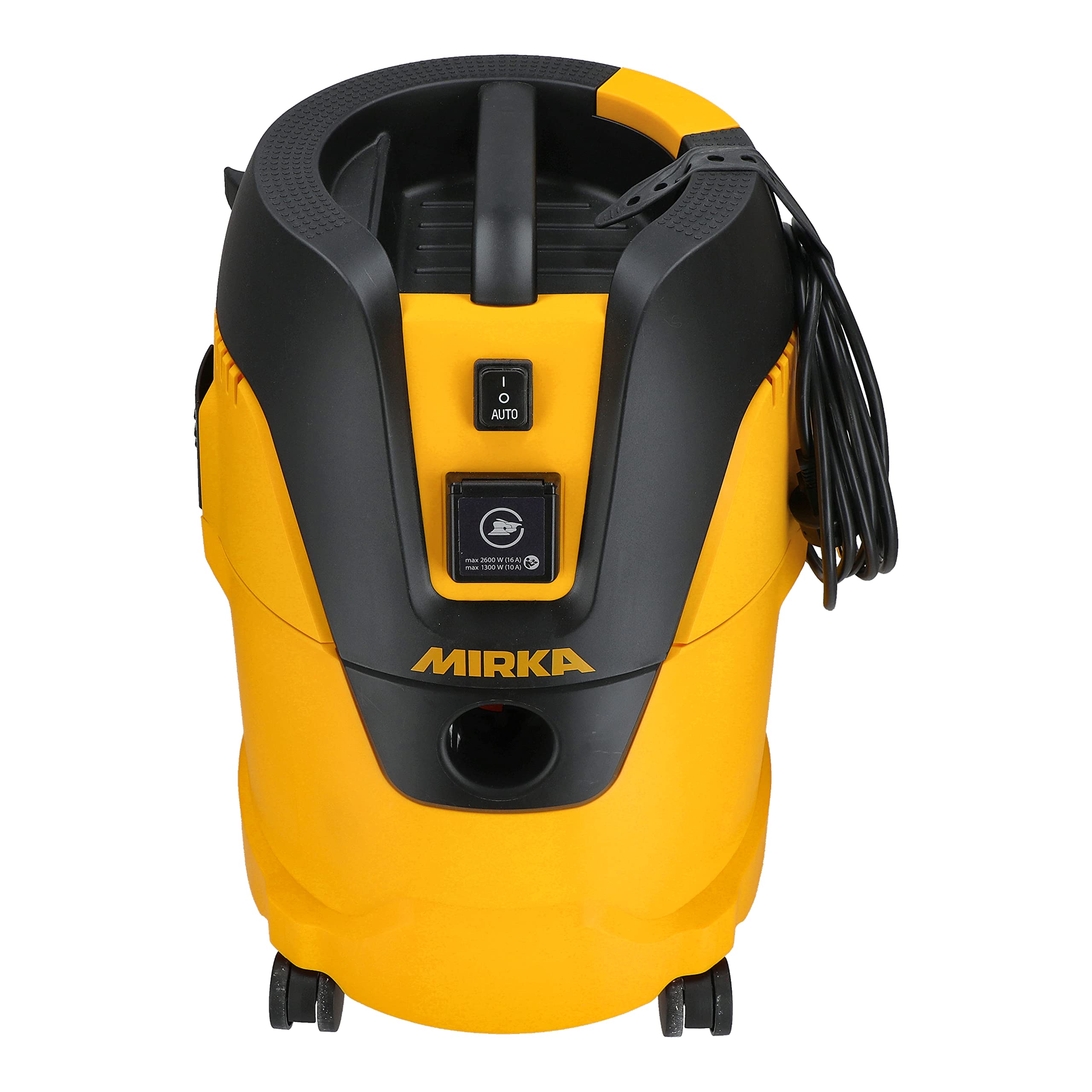 Mirka Industriestaubsauger Nass- und Trockensauger 25 Liter/Absaugschlauch / 1000 W Leistung/inkl. Adapter Schleifmaschinen/Düsenset, Schwarz, Gelb 9
