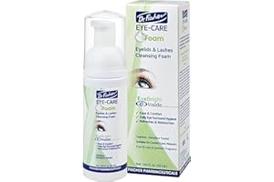 Dr. Fischer Tea Tree Oil Eyelid Cleanser - Eye Lid Scrub and Wash - Gentle Eyelash Foam Tear Free