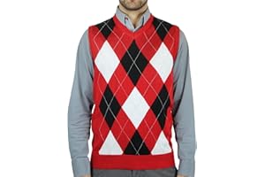 BLUE OCEAN Men's Classic Argyle Sweater Vest