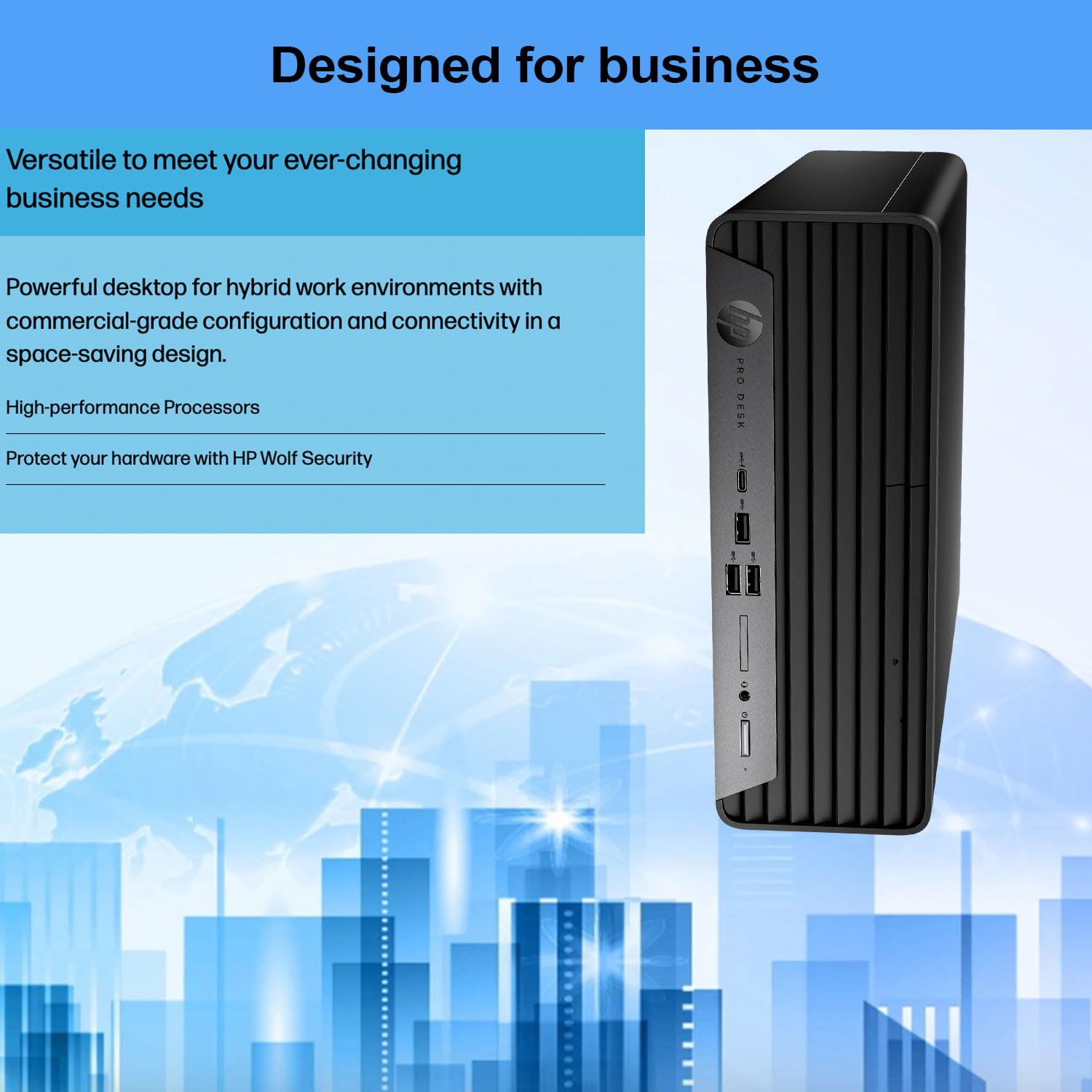 HP ProDesk 400 G9 Small Form Factor Business Desktop, 13th Gen Intel 14-Core i5-13500 Processor, 32GB RAM, 1TB SSD, Wi-Fi 6, HDMI, DP, Support 2-Monitor 4K, Wired Keyboard & Mouse, Windows 11 Pro