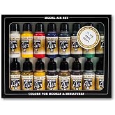Vallejo WWII Allied Model Air Paint, 17ml (Pack of 16)