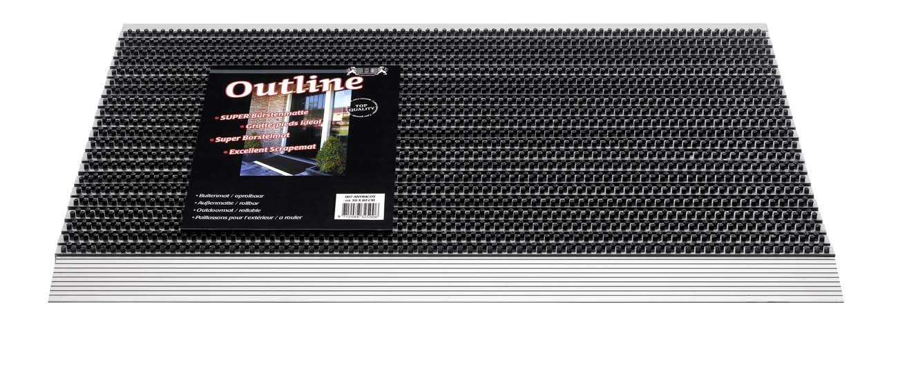 Hamat Outline Door Mat, Dimensions (L) 455 x (D) 785mm,