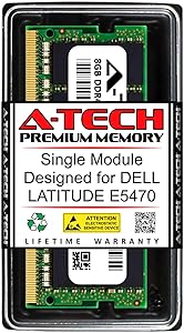 A-Tech 8GB RAM for DELL Latitude E5470 | DDR4 2133MHz SODIMM PC4-17000 260-Pin Non-ECC Memory Upgrade Module