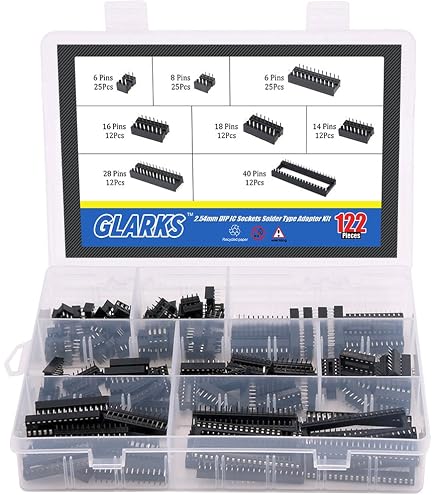 10 Piezas 28 Pin DIP SIP Redondo IC Enchufes Adaptador De