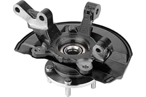 RICMJEND Front Steering Knuckle & Wheel Bearing Hub Assembly Fit for Dodge Caliber 2007-2012,Jeep Compass 2007-2017,Patriot 2007-2017,Right Passenger Side Replaces #698-410,5085703AF,5085703AG