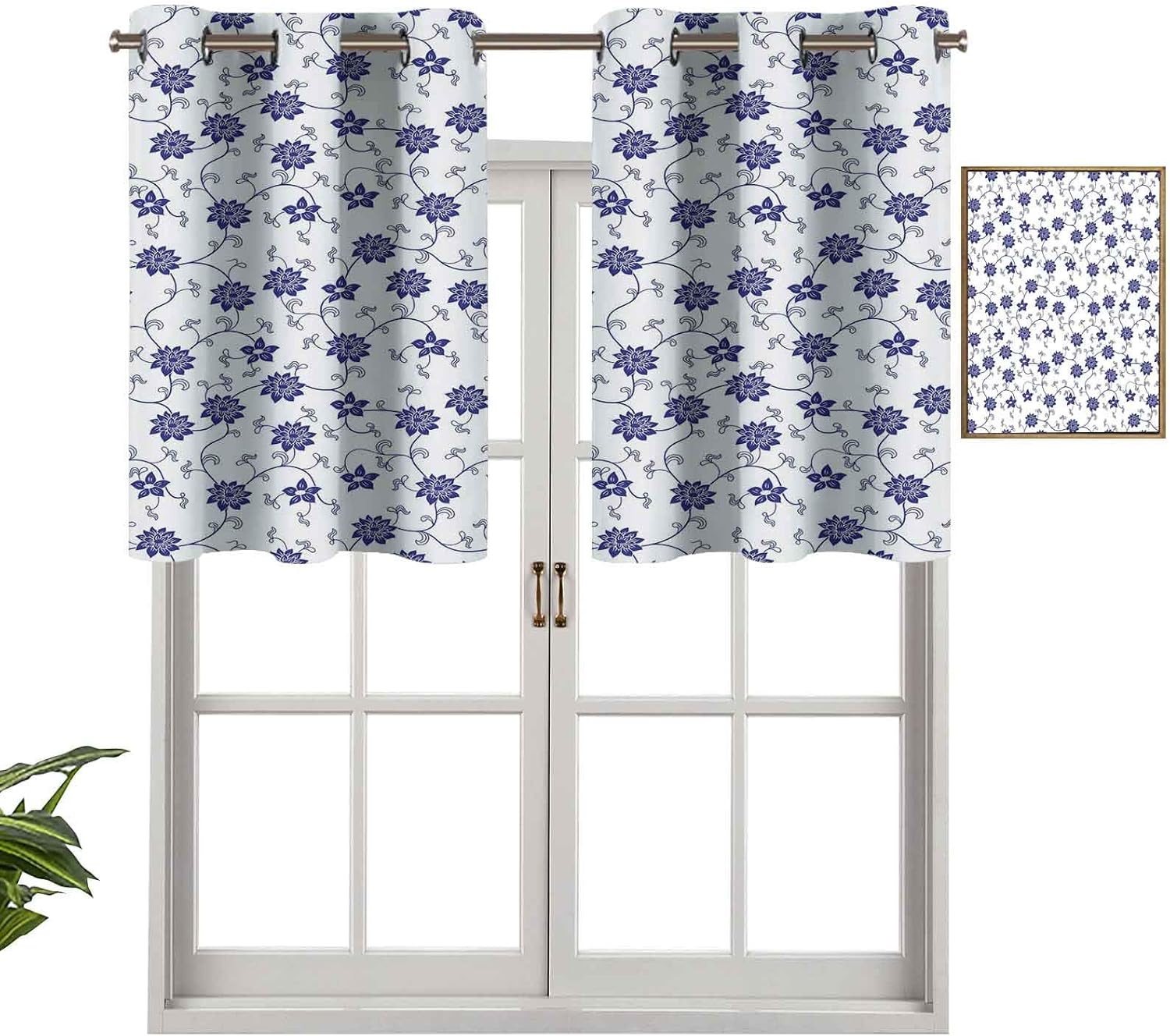 Hiiiman Cortinas opacas con aislamiento térmico para decoración del