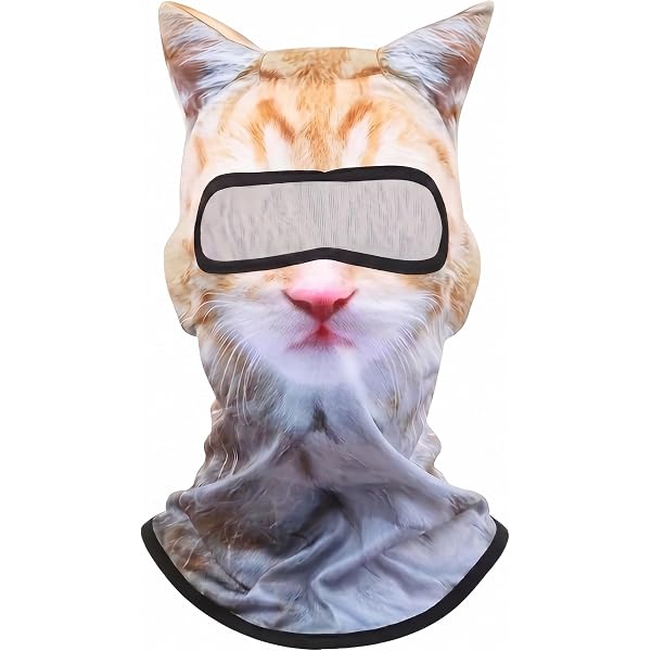 Mikovivi 3D Cat Ski Balaclava Sheisty Face Mask with Ears, Funny
