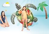 Intex Realistic Photo Turtle Inflatable Ride On 191x170cm Heavy Duty Handles view 2