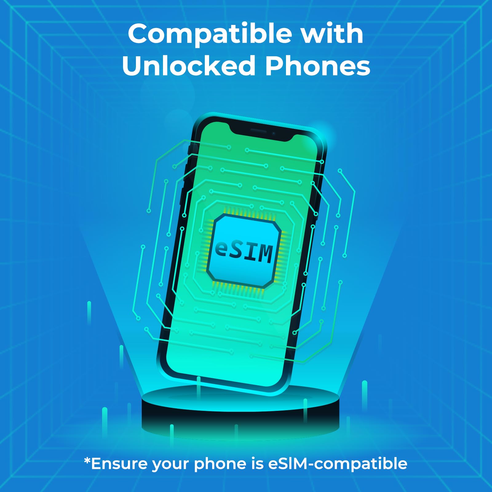 Europe eSIM, 15GB for 30 Days - 5G/4G High-Speed Network Prepaid eSIM in Europe and USA-37 Countries, QR Code Activation, Data ONLY, No Voice/SMS