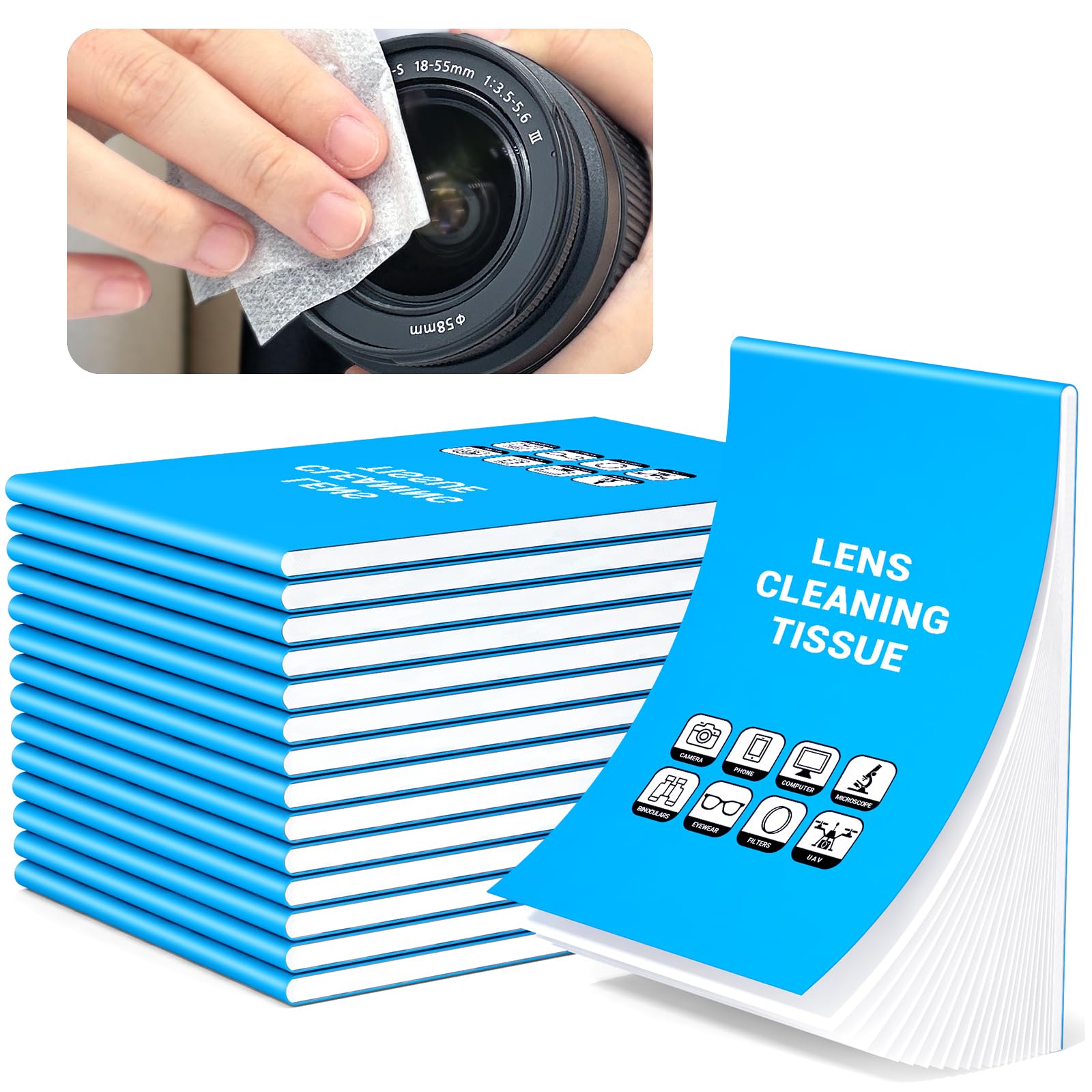 700 Sheets Lens Cleaning Tissue Paper - Premium Lens Paper for Microscope, Camera Lenses, and Precision Optics, Ideal for Lens Cleaning and Maintenance, Lens Cleaning Wipe