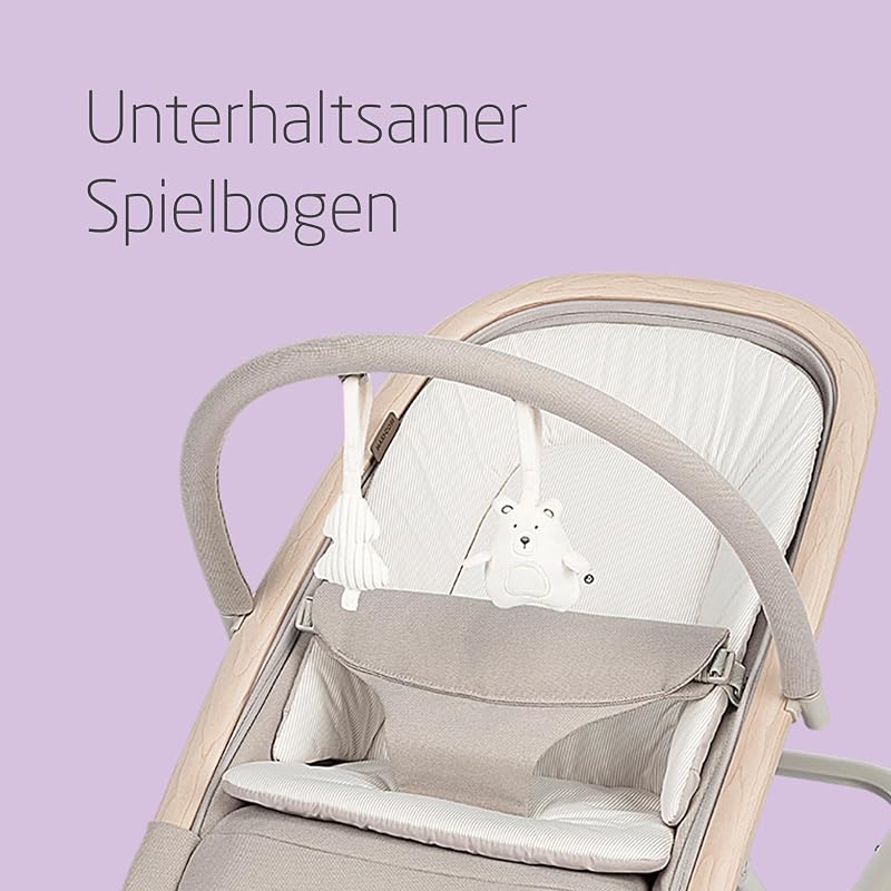 Kori 2-in-1-Babywippe mit Spielzeugbogen, 0-15kg, Classic Beige