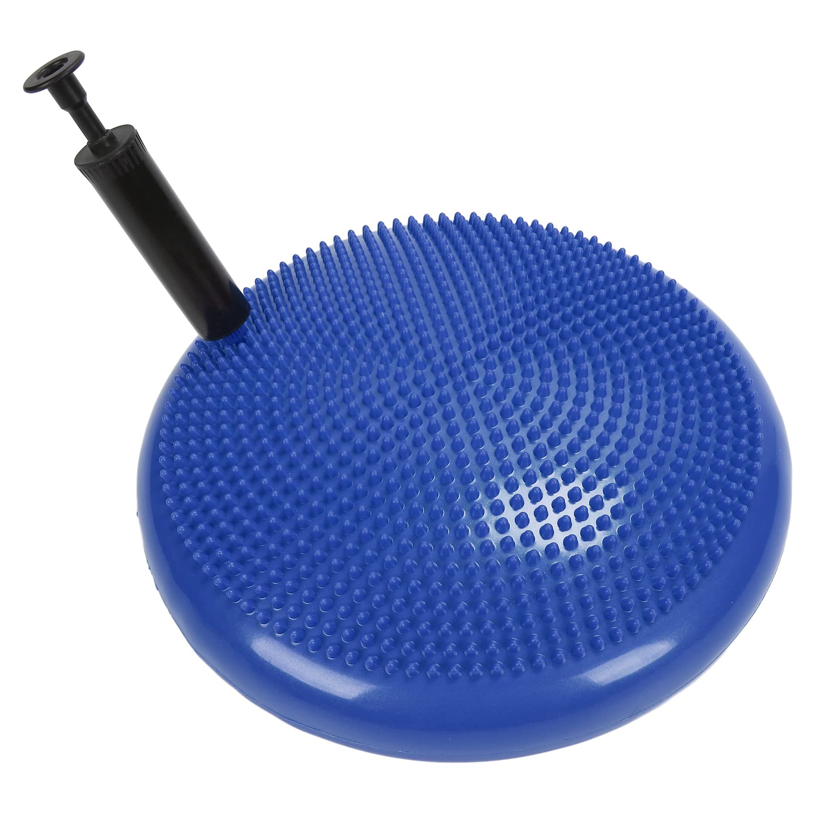 Inflated Stability Balance Board, Wobble Cushion Balance Disc for Yoga and Balance Exercise, Stability Trainer to Help Improve Sitting Posture & Back Pain Relief, Fitness (Blue)