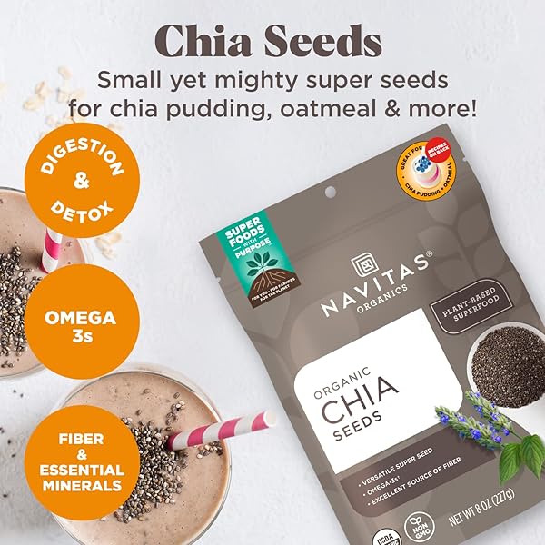 NAVITAS ORGANICS CHIA SEEDS (8OZ)