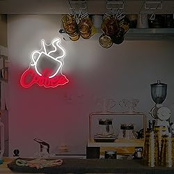 Blecode Coffee Neon Sign for Wall Decor Bright Led