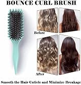 WACURRENTHYD Curl Defining Brush Hair Styling Tool Pink Green NEW view 6