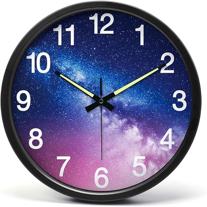 NXYBD Modern Silent Wall Clock, Excellent Precision Bedroom Wall Clock