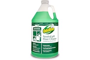 OdoBan Professional Series Neutral pH No Rinse Floor Cleaner Concentrate, Made in the USA, 1 Gallon