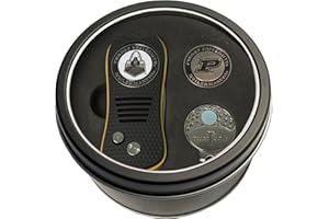 Team Golf NCAA Gift Set Switchblade Divot Tool, Cap Clip, & 2 Double-Sided Enamel Ball Markers, Patented Design, Less Damage to Greens, Switchblade Mechanism